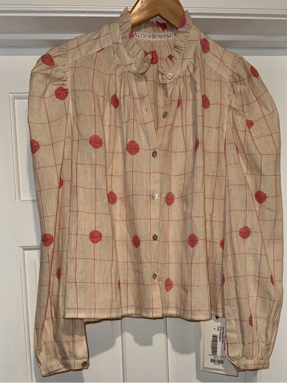 NWT Alix of Bohemia Ana Poppy Dot Blouse - Picture 2 of 7